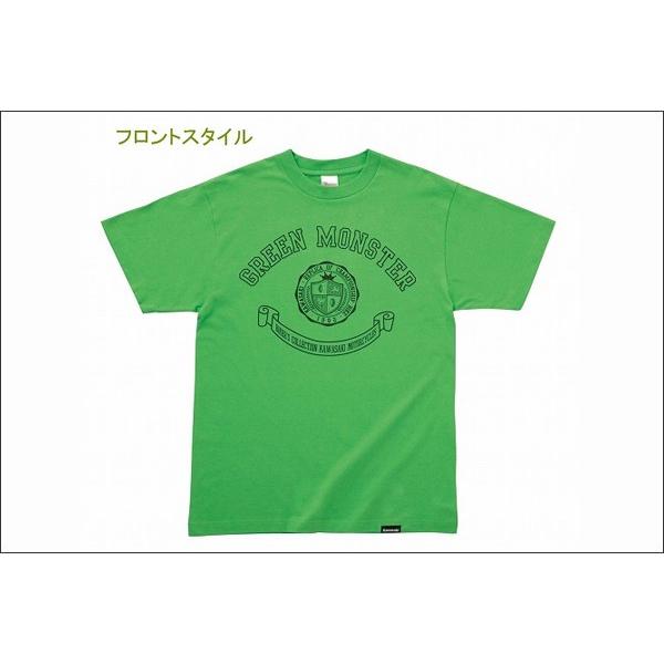 KAWASAKI カワサキ バイカーズコレクションTシャツ （GREEN MONSTER/ライトグリ...