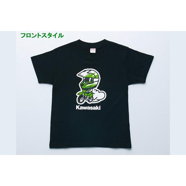 カワサキ カワサキ ヘルメットレーサーMX Tシャツ 子供用（130cm対象）