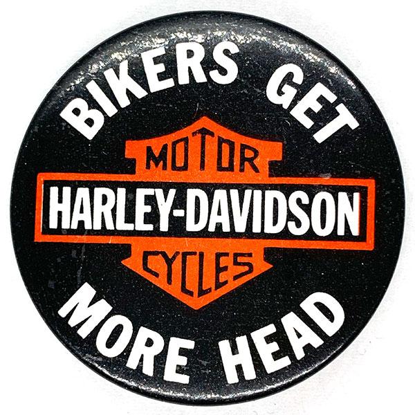 ハーレーダビッドソン メッセージ 缶バッジ Harley Davidson Message Badg...