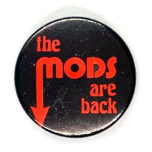 モッズ 缶バッジ the mods are back Badge モッド シンボル ピンズ Mod's Symbol｜moto-music