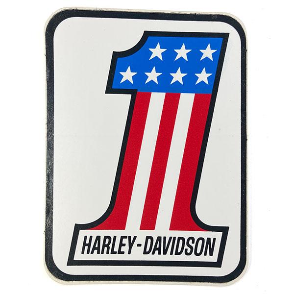 ハーレーダビッドソン ナンバーワン ビンテージ ペーパー デカール HARLEY-DAVIDSON ...