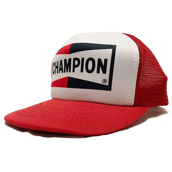 チャンピオン スパークプラグ ビンテージ メッシュキャップ レッド/ホワイト CHAMPION SP...