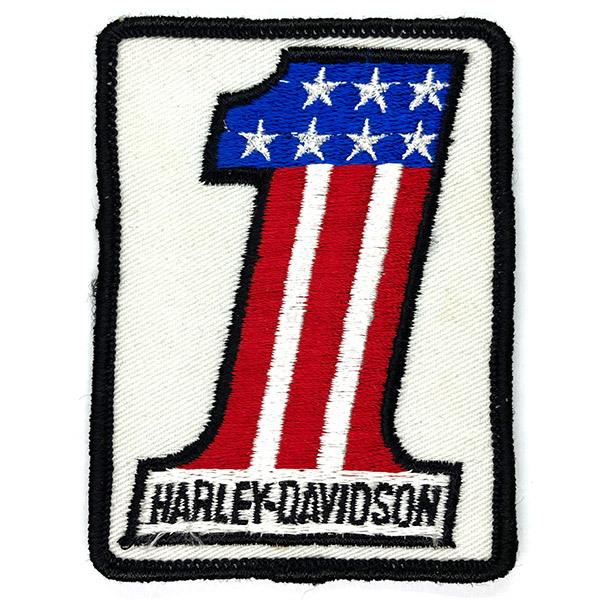 ハーレー・ダビッドソン ナンバーワン ビンテージ パッチ Harley Davidson #1 Vi...