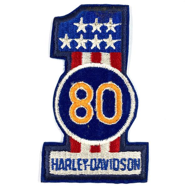 ハーレー・ダビッドソン ナンバーワン ８０ ビンテージ パッチ Harley Davidson #1...