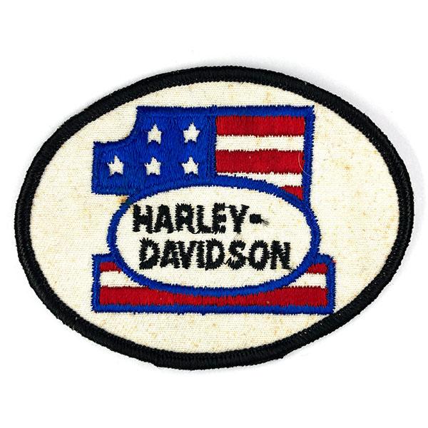 ハーレー・ダビッドソン ナンバーワン ビンテージ パッチ Harley Davidson #1 Vi...