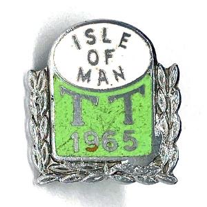 アイルオブマン １９６５ ＴＴ ビンテージ ピンバッジ ISLE OF MAN 1965 TT Vintage Pin マン島 ＴＴレース Race TT Race Manx｜moto-music