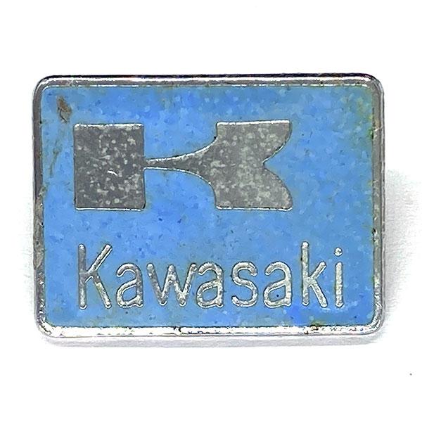カワサキ ビンテージ ピンバッジ Kawasaki Vintage Pin 産旧車 バイク 川崎 ピ...