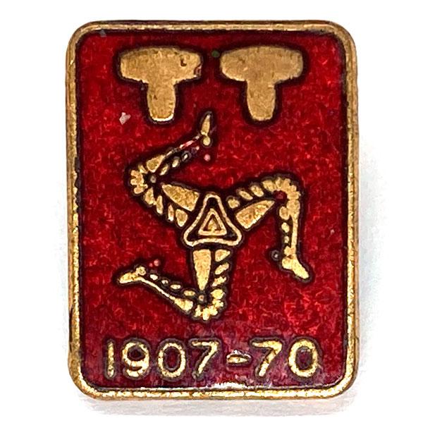 アイルオブマン １９０７−７０ ピンバッジ ISLE OF MAN 1907-70 Pin マン島 ...