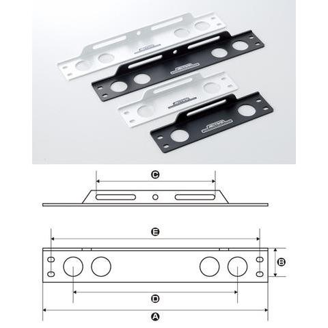 在庫有り ACTIVE アクティブ ストレートコア用 汎用ステー 4.5インチ ブラック 18800...