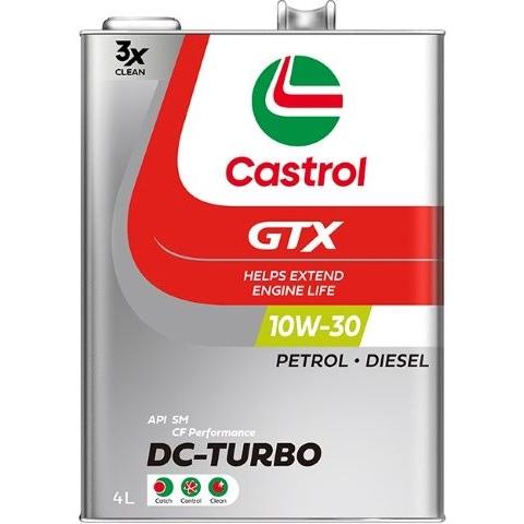 【ケース単位販売のみ】 4L 6本入り Castrol カストロール GTX 10W-30 DCT ...