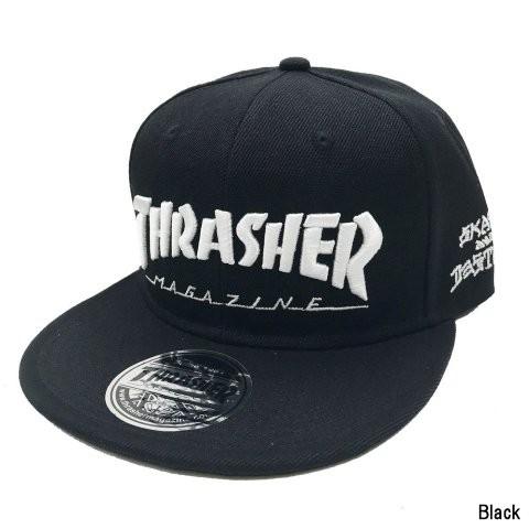 ORION ACE オリオンエース THRASHER MAG LOGO フラットバイザーキャップ ブ...