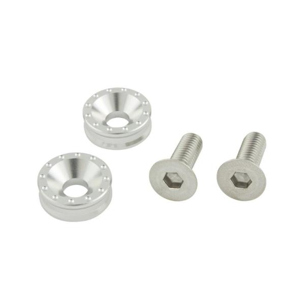 在庫有り POSH Faith ポッシュ フェイス ビレットライセンスプレートホルダーセット シルバ...