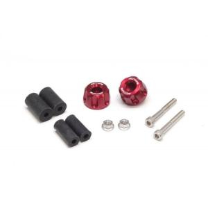 要納期確認 ACTIVE アクティブ アルミバーエンド φ30-L18 リボルバー レッド 6080...