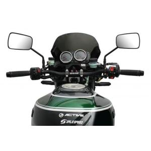 ACTIVE アクティブ φ28.6 アルミテーパーハンドル [スーパーロータイプ] ショットブラッ...