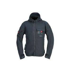 エアスルーソフトシェルパーカーFP BLK LLサイズ OVER×ラフアンドロード オーヴァー オー...