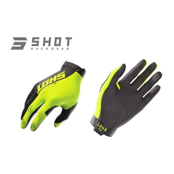 SHOT RACE GEAR ショットレースギア MXグローブ LITE(ライト) ネオンイエロー ...