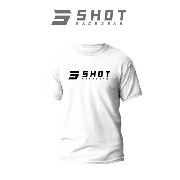 SHOT RACE GEAR ショットレースギア メンズTシャツ ホワイト Sサイズ A0A-54A...