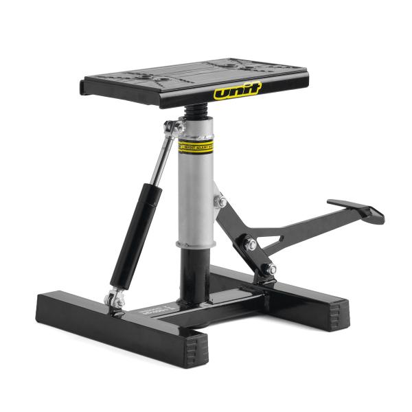 UNIT ユニット A1364 ダンパー付ワイド 油圧ダンパー付リフトスタンド オフロードバイクスタ...