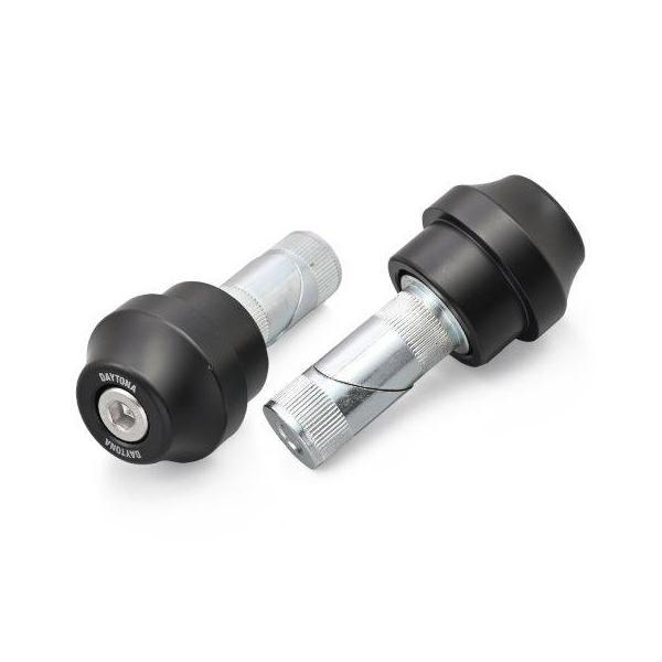 バイク用 バーエンド ミラーアダプター 汎用タイプ ハンドル内径17-19用 ヘビーウエイト 左右セ...