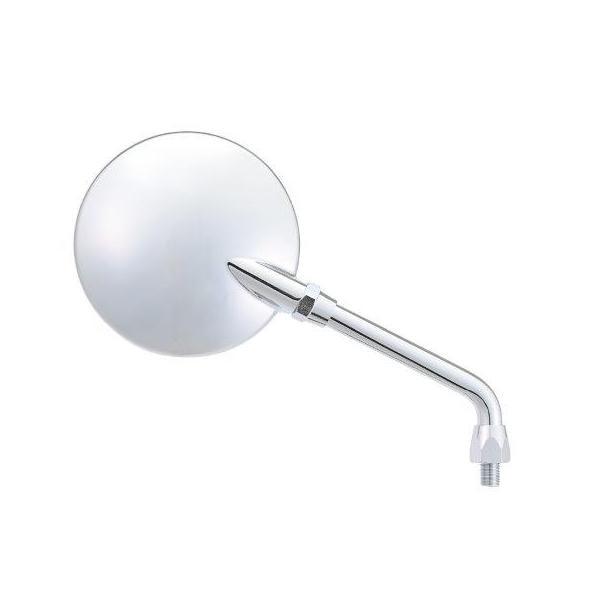 ハイビジミラー バイク用 ミラー 片側1本 左右共通 10mm正ネジ Z2モンスター ロー/クローム...