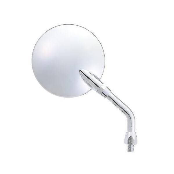 ハイビジミラー バイク用 ミラー 片側1本 左右共通 10mm正ネジ Z2モンスター ショート/クロ...