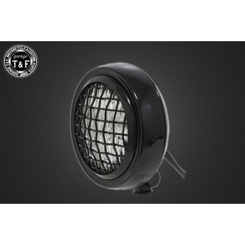 Garage T&amp;F ガレージ ティーアンドエフ 4インチ薄型ヘッドライト ブラック クリアーレンズ...