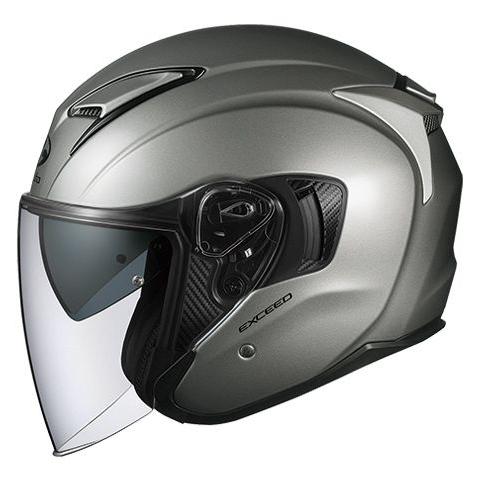 OGK カブト オープンフェイス ヘルメット EXCEED クールガンメタ L (59-60cm) ...