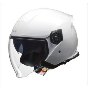 LEAD工業 リード工業 FLX ジェットヘルメットホワイト