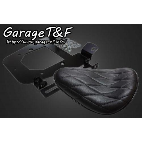 Garage T&amp;F ガレージ ティーアンドエフ グラストラッカー ソロシート ダイヤ ブラック&amp;リ...