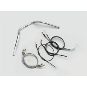 HARRICANE ハリケーン ナロー3型 ハンドルSET ZRX400/II クロームメッキ H7...