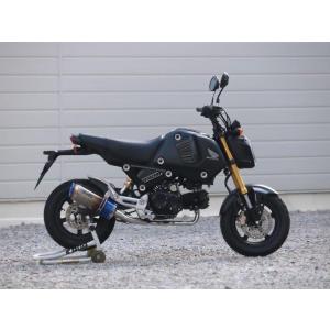 WR’S ダブルアールズ HONDA ホンダ GROM (21-23) 2BJ/8BJ-JC92 フルエキゾーストマフラー ショートオーバル/焼き色チタンサイレンサー LB1180JM｜moto-occ