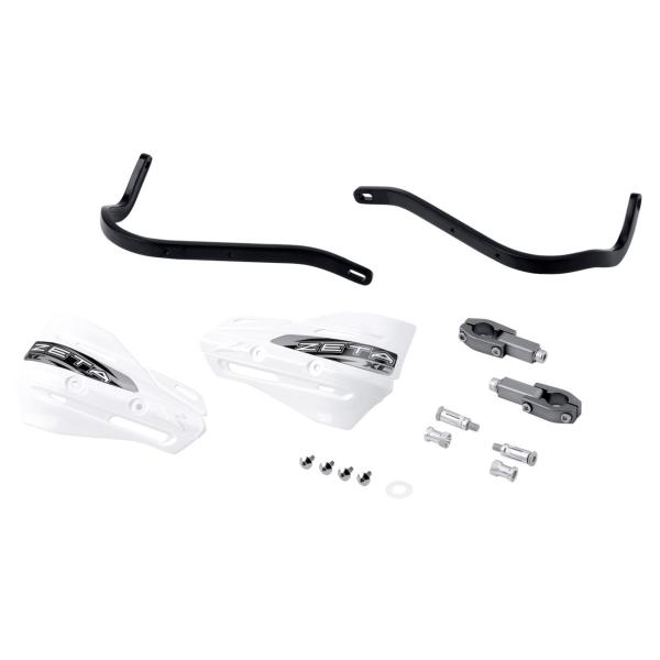 ZETA ジータ  アーマーハンドガード XCキット SX大径バー用 28.6mm ブラック/ホワイ...