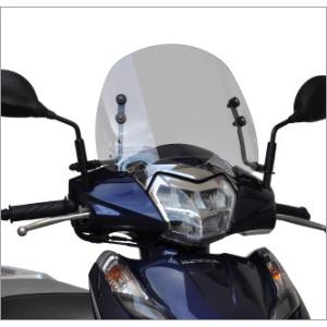 リード125/LEAD125(JF45)用 ショートスクリーン/ショートバイザー(クリア)＿アサヒ/AF-ASAHI