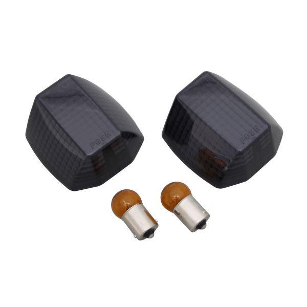 GPZ900R(国内リア/輸出フロント＆リア) 用 カスタムウインカーレンズ S球 12V23W ス...