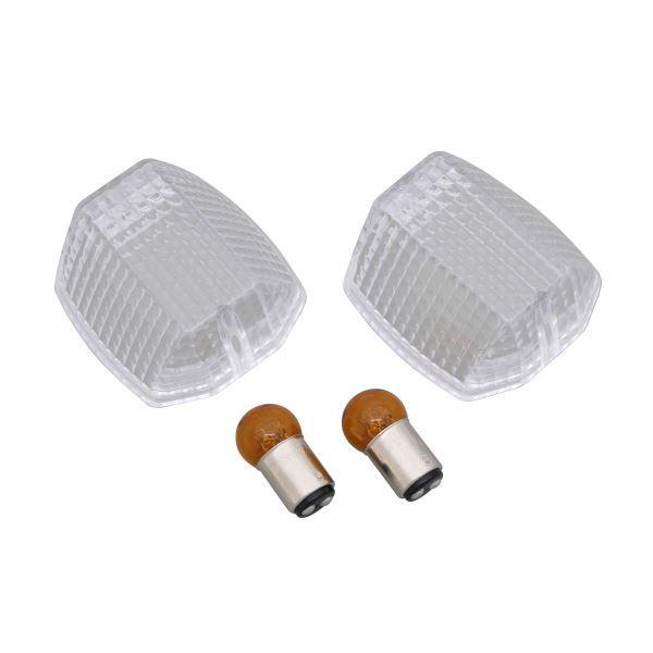 ZRX1200R/ZRX1100/ZRX400(フロント) 用 カスタムウインカーレンズ W球 12...