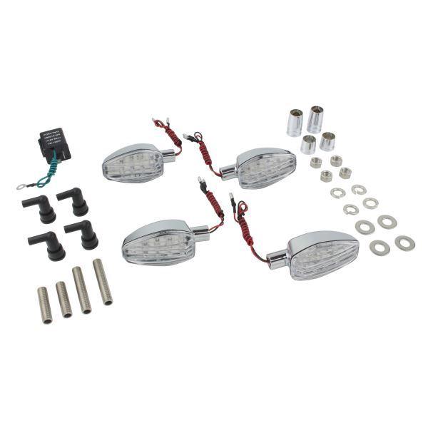 GSX250R(2017-2019) 用 ライトウェイトLEDウインカーKIT メッキボディ/クリア...