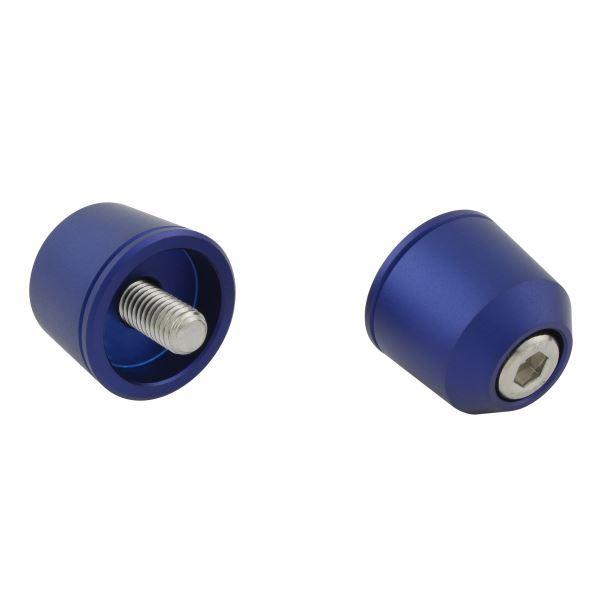 ZX-10R(2011-2018) 用 ソリッドバーエンドキャップ M8タイプ マットブルー｜ポッシ...