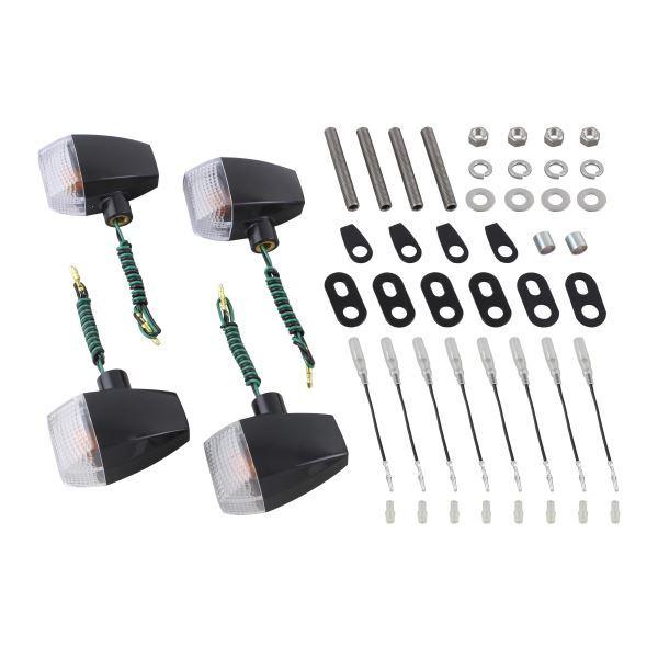 GPZ900R(A1-) 用 ZRタイプ スタンダードレンズウインカーKIT S球仕様 ブラックボデ...