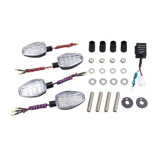 XJR400/XJR400R(1995-) 用 ライトウェイトLEDウインカーKIT ブラックボディ...