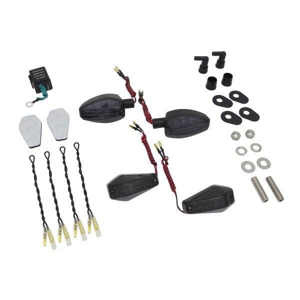 YZF-R25(2015-2018) 用 エアロLED+ライトウェイトLEDウインカーKIT ブラッ...