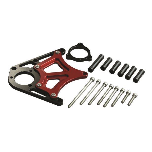 ZZR1100/ZZ-R1100(D) 用 スプロケットカバーwithクラッチピストンベース ブラッ...