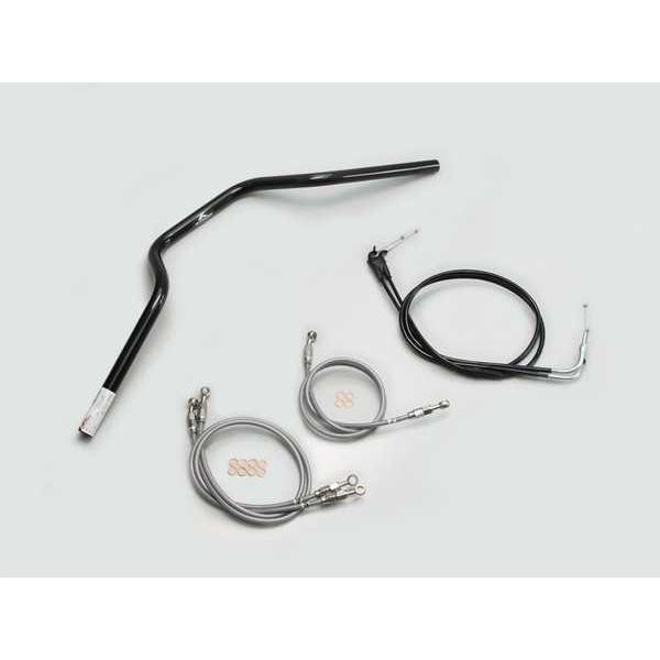 XJR1300(07-16/RP17J)用 ヨーロピアン3型ハンドルSET(ブラック)｜ハリケーン