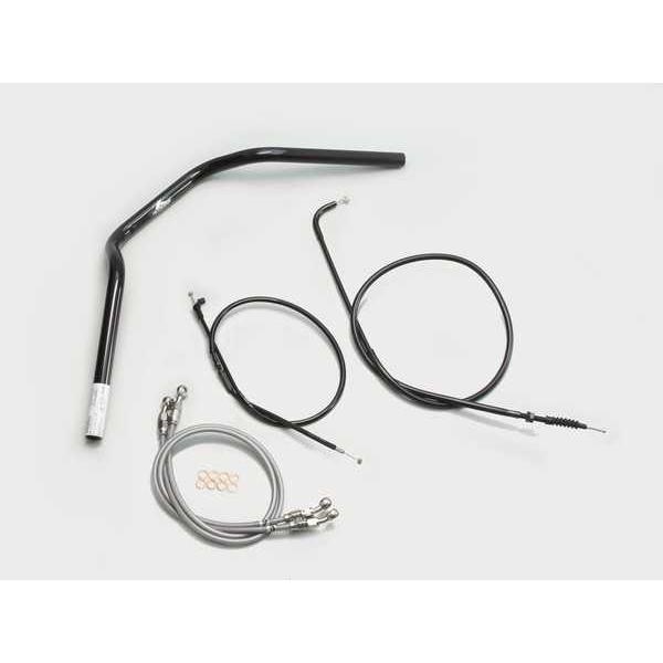 XJR400R(01-08/RH02J)用 POLICE2型ハンドルSET(ブラック)｜ハリケーン