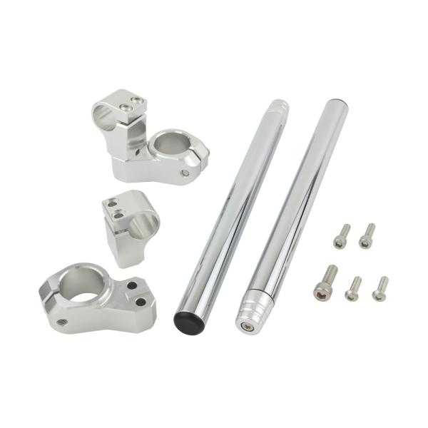 NSR80(1995-1999)用セパレートハンドルキット(グリップエンド付/シルバー)＿シフトアッ...