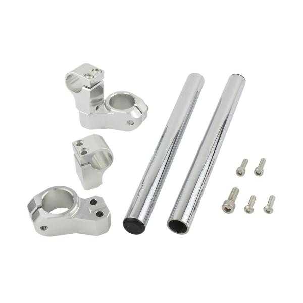 NSR80(1995-1999)用セパレートハンドルキット(グリップエンド無/シルバー)＿シフトアッ...