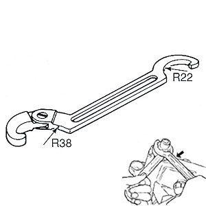 ワイズギア ヤマハ純正 汎用 ステアリングナットレンチ｜ワイズギア