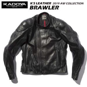 KADOYA　カドヤレザージャケット　　BRAWLER　No.1201 　バイクウェア　プロテクター装備