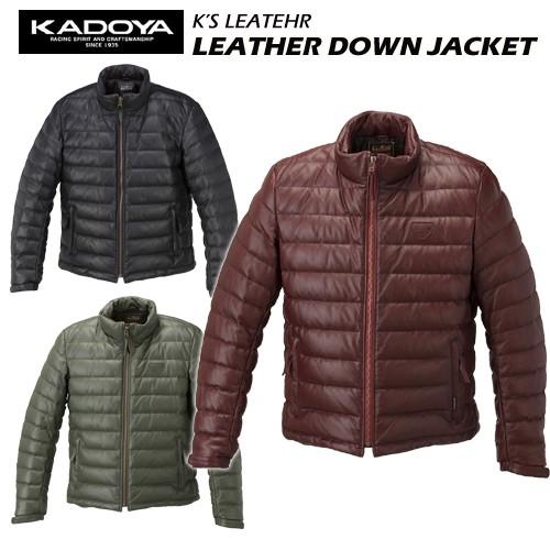 KADOYA　カドヤレザージャケット　カドヤ革ジャン　LEATHER DOWN JACKET　レザー...