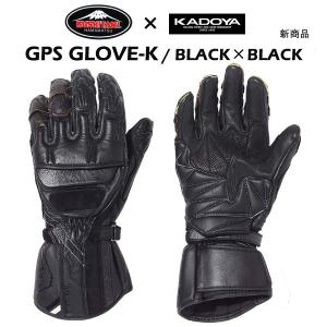 KADOYA　カドヤ　KUSHITANI　クシタニ　コラボ　GPSGLOVE-K　No.3356　3シーズン　レーシンググローブ　BLACK×BLACK｜moto-town