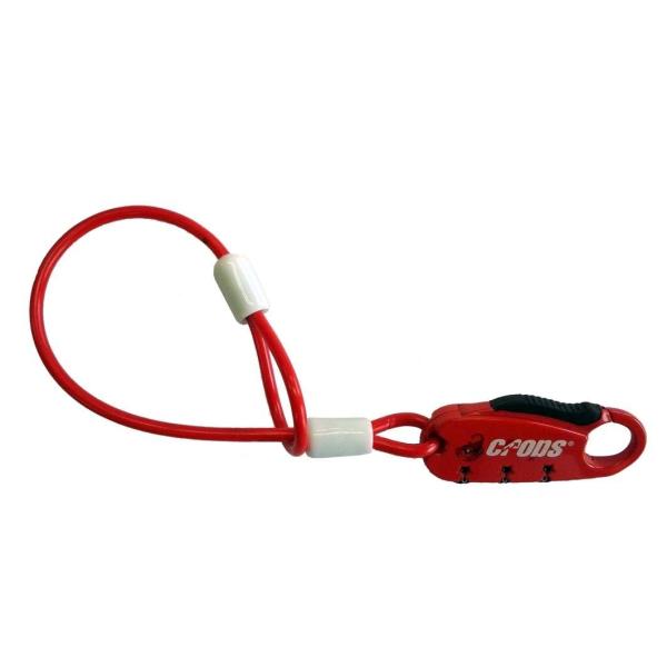 CROPS (クロップス) バイク 自転車 ヘルメット 盗難防止 防犯 ワイヤー ケーブル ロック ...